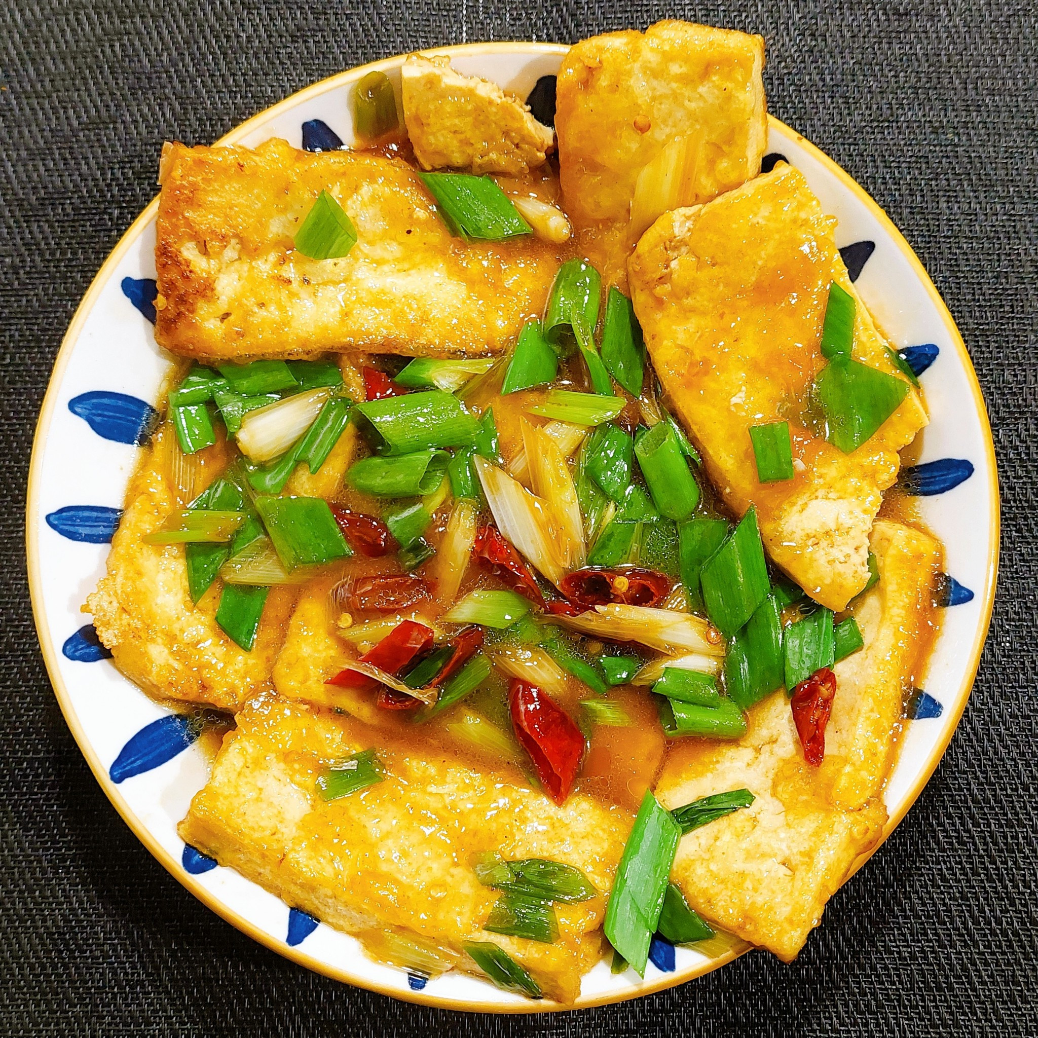 香辣蔥燒豆腐(五辛素)